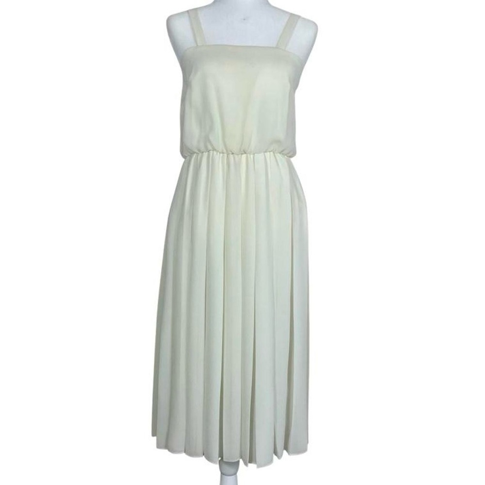 Elegant Cream Midi Dress
